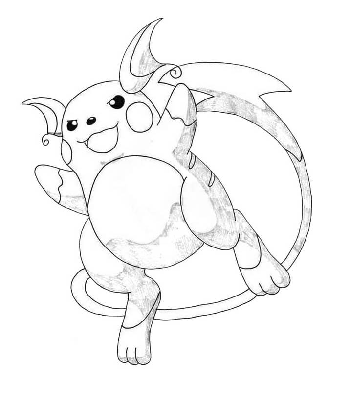 Lovely Pokemon Raichu Coloring Game Lovely Pokemon Raichu