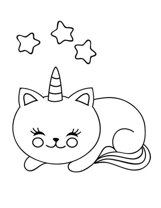 Lovely Unicorn Cat Coloring Game Lovely Unicorn Cat