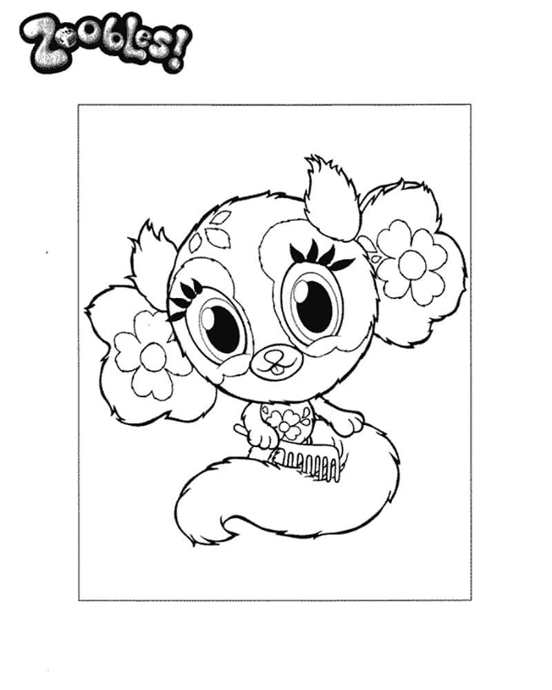 Lovely Zoobles Coloring Game Lovely Zoobles