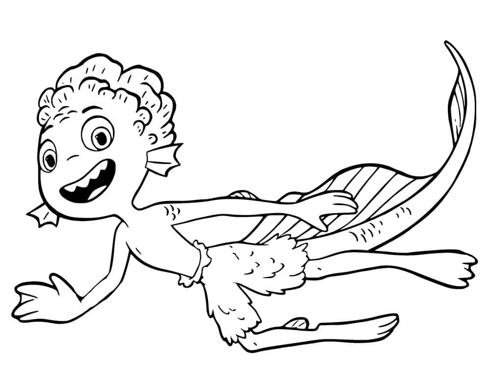 Luca Paguro Coloring Game Luca Paguro