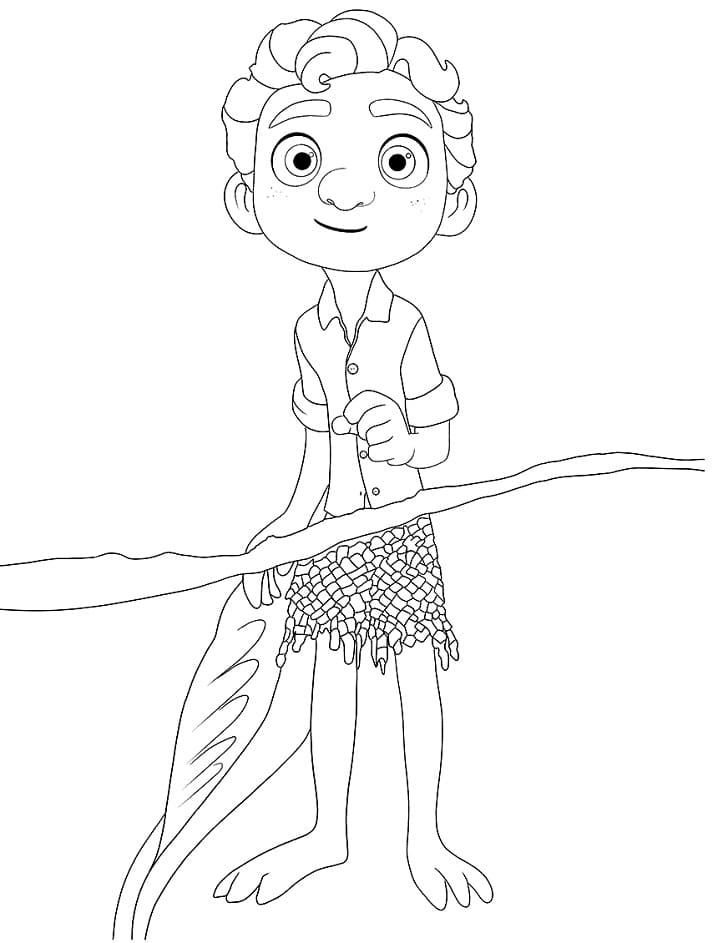 Luca is Smiling Coloring Game Luca is Smiling