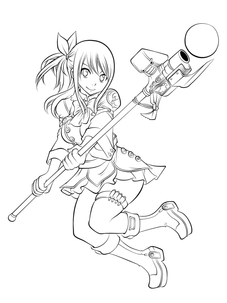 Lucy Heartfilia with Weapon