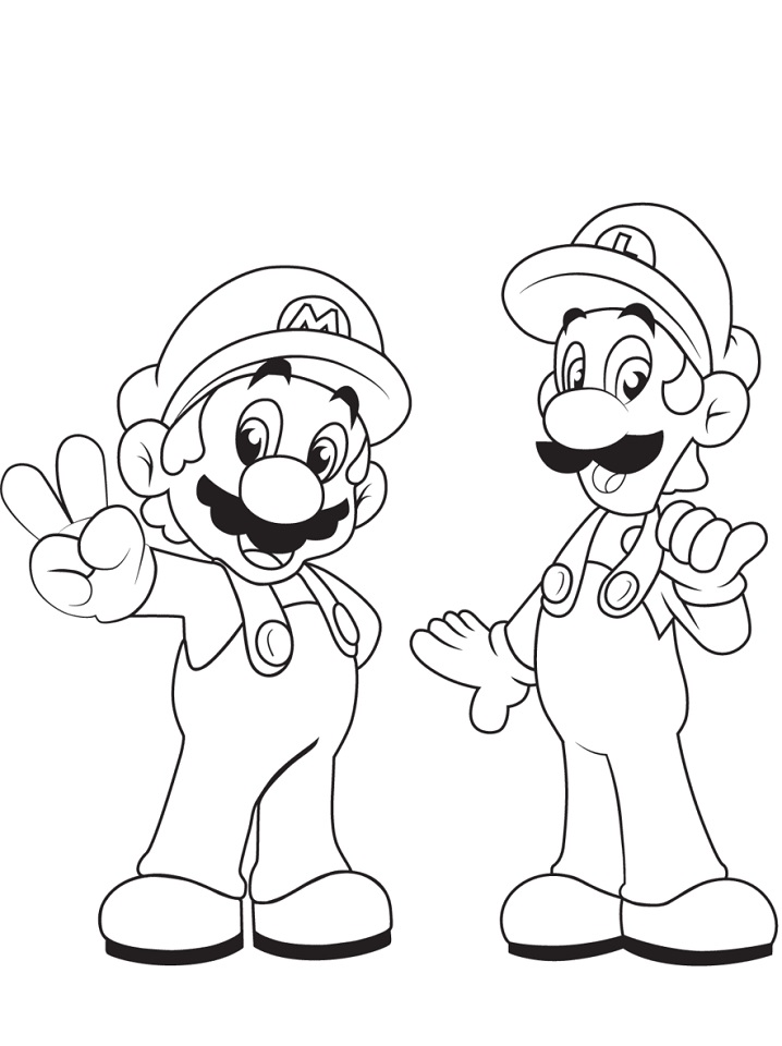 Luigi with Mario