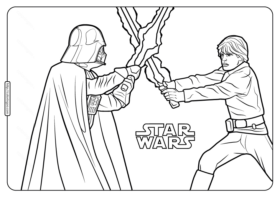 Luke Skywalker and Darth Vader