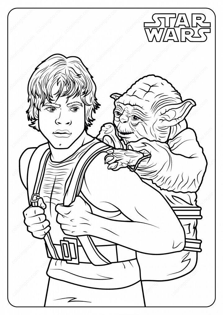 Luke Skywalker and Yoda