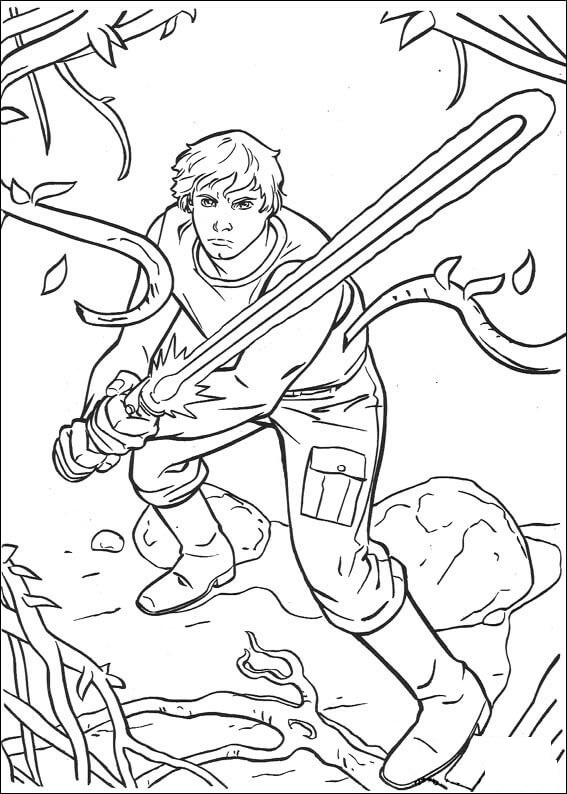 Luke Skywalker on Dagobah