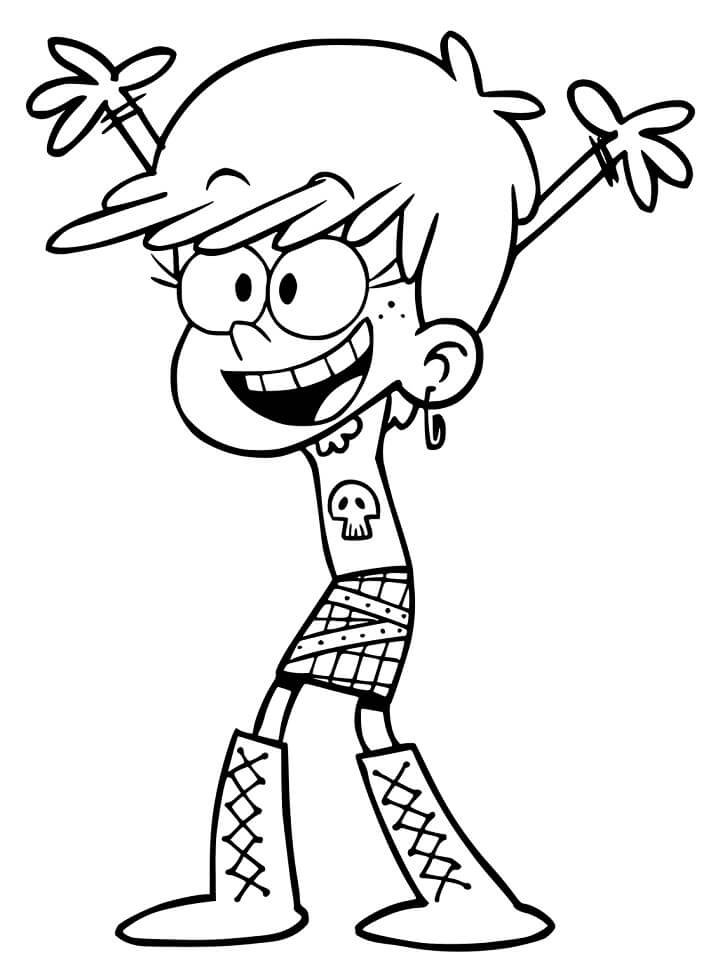 Luna Loud from Loud House Coloring Game Luna Loud from Loud House
