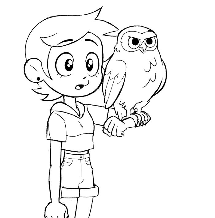 Luz Noceda and ‌Owlbert