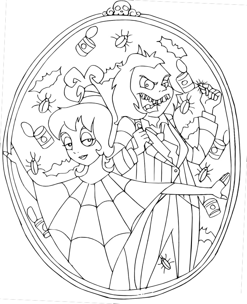 Lydia Deetz with Beetlejuice