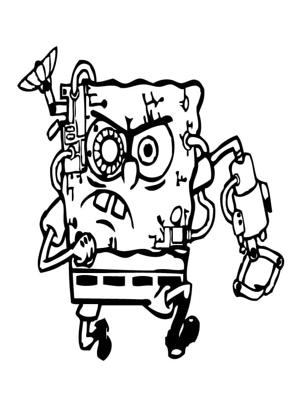 Machine SpongeBob Coloring Game Machine SpongeBob