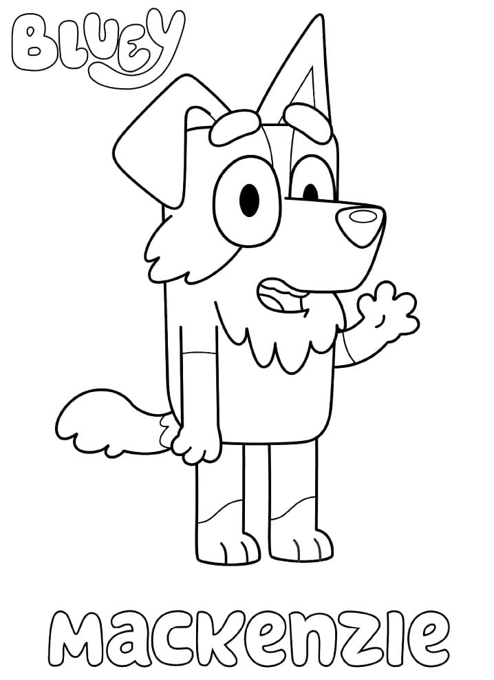 Mackenzie Bluey Coloring Game Mackenzie Bluey