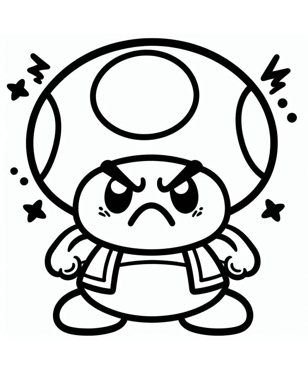 Mad Toad Mario Coloring Game Mad Toad Mario