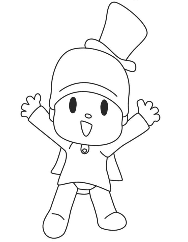 Magician Pocoyo Coloring Game Magician Pocoyo