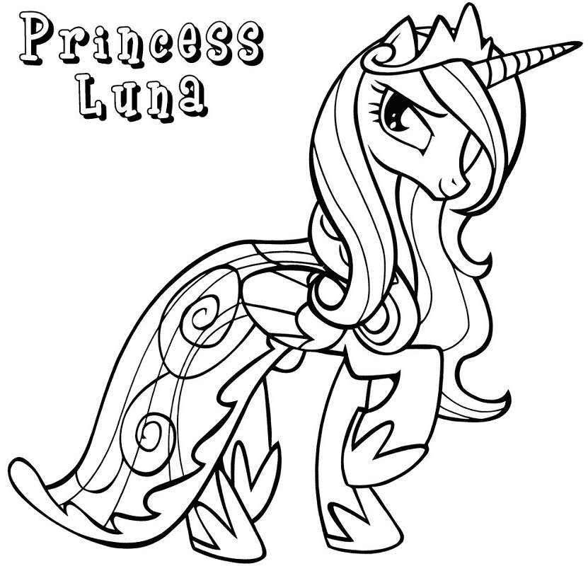 Magnificent Princess Luna Coloring Game Magnificent Princess Luna