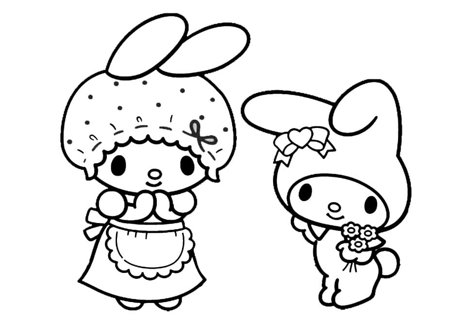Mama and My Melody Coloring Game Mama and My Melody
