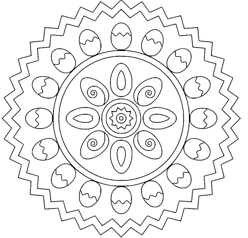Mandala Easter 2 Coloring Game Mandala Easter 2