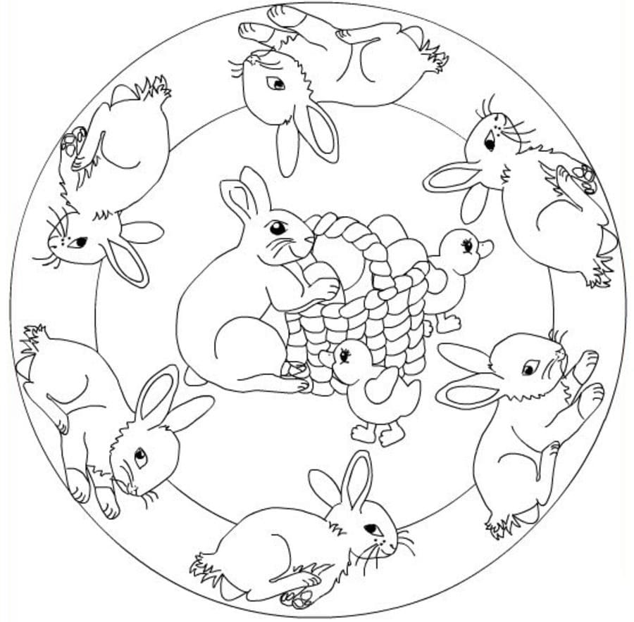 Mandala Easter 3 Coloring Game Mandala Easter 3