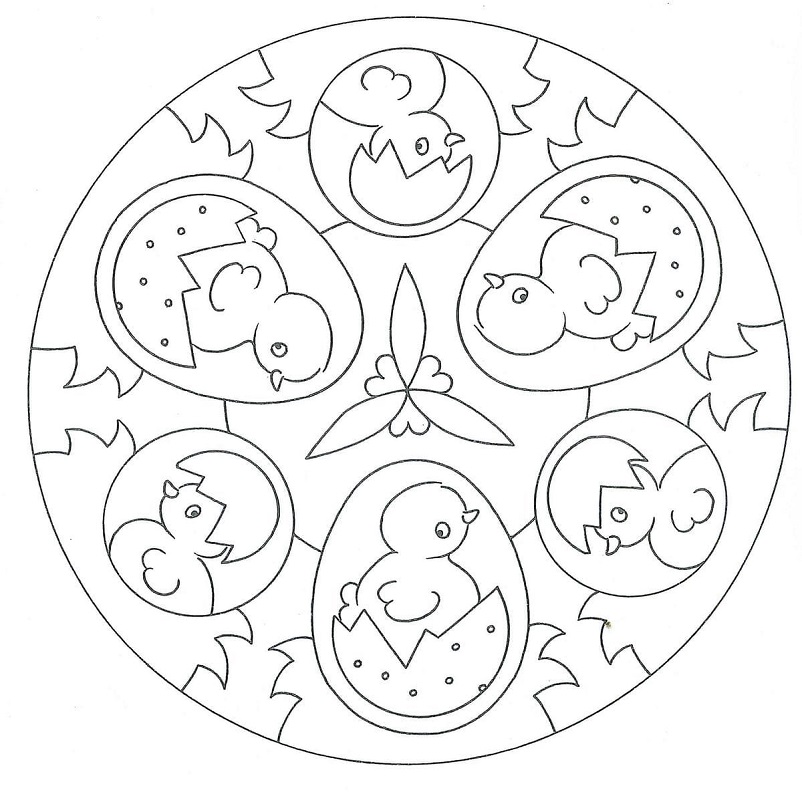 Mandala Easter 4 Coloring Game Mandala Easter 4
