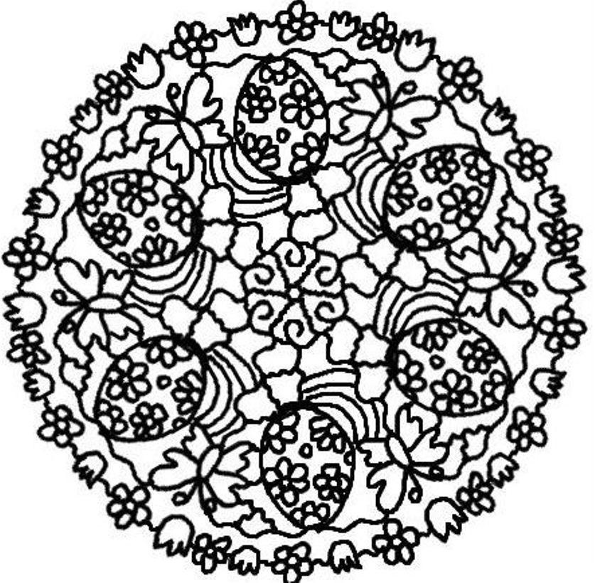 Mandala Easter 5 Coloring Game Mandala Easter 5