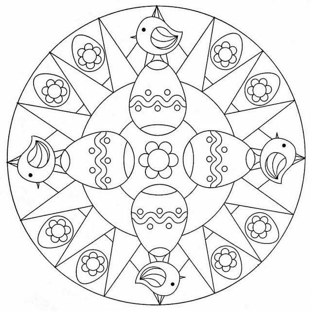 Mandala Easter Coloring Game Mandala Easter