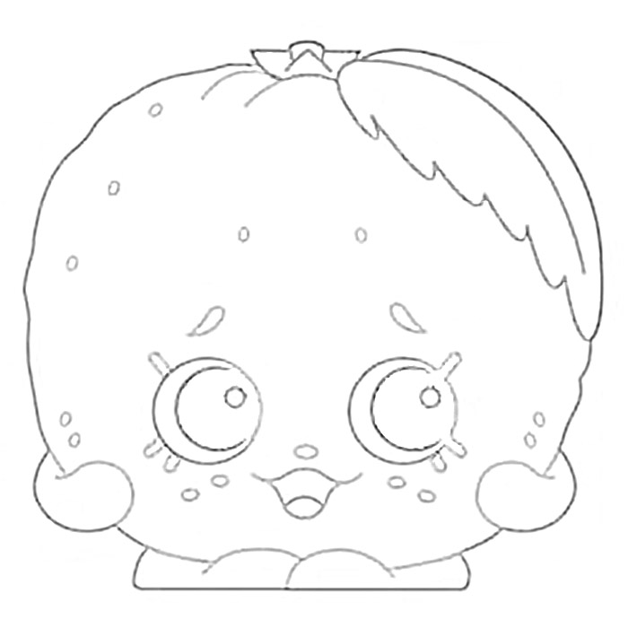 Mandy Mandarine Shopkin Coloring Game Mandy Mandarine Shopkin