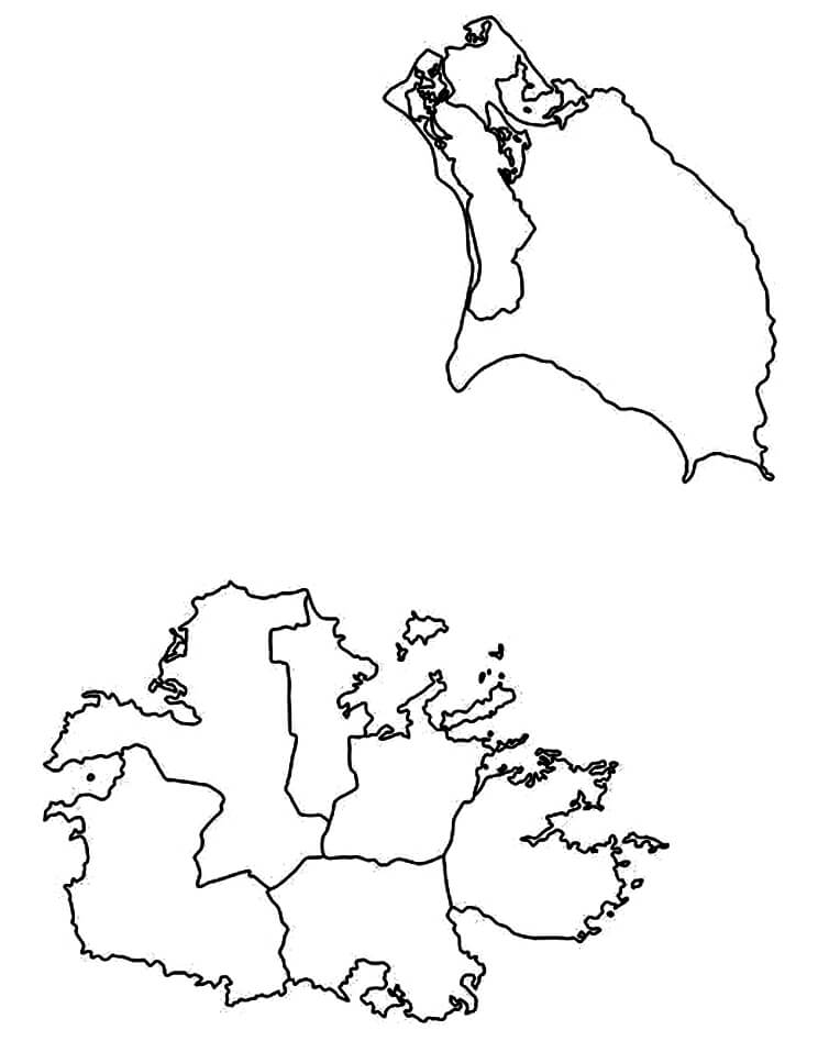 Map of Antigua and Barbuda