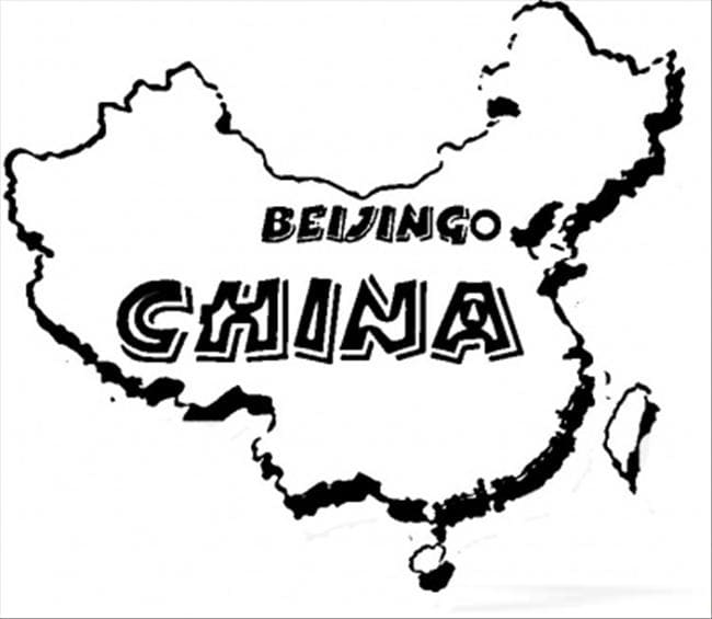 Map of China 1 Coloring Game Map of China 1