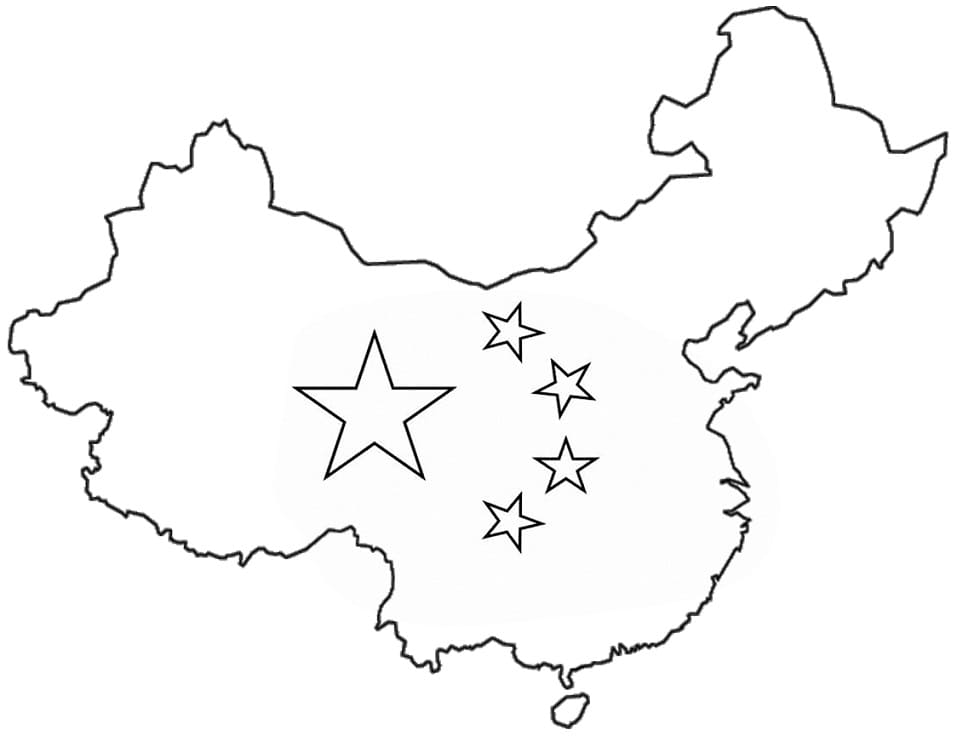 Map of China 3 Coloring Game Map of China 3