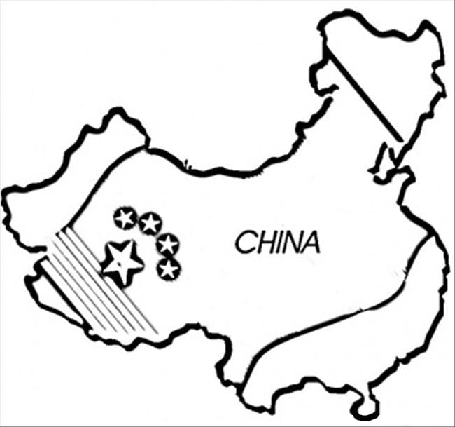 Map of China Coloring Game Map of China