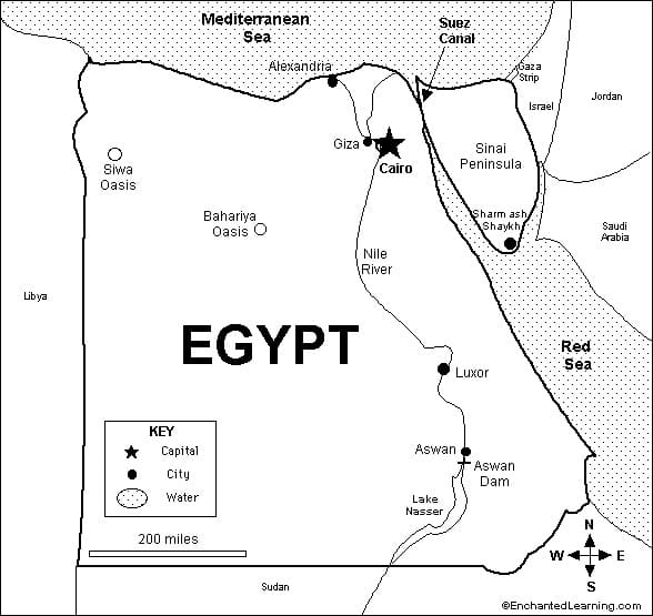 Map of Egypt