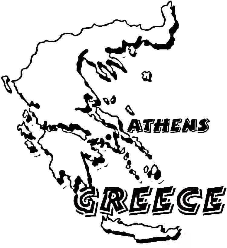 Map of Greece