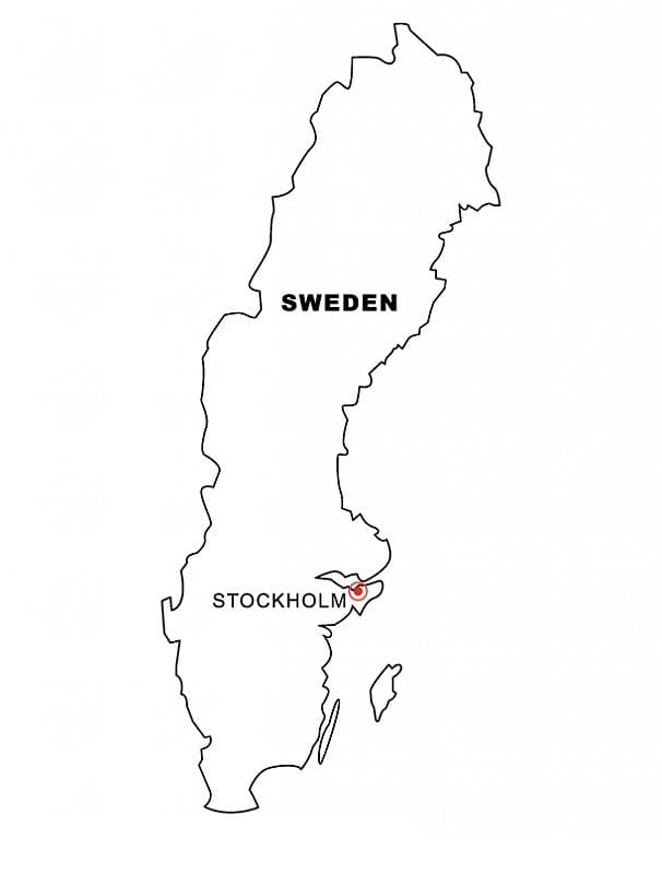 Map of Sweden