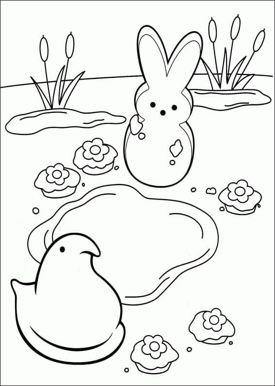 Marshmallow Peeps 11 Coloring Game Marshmallow Peeps 11