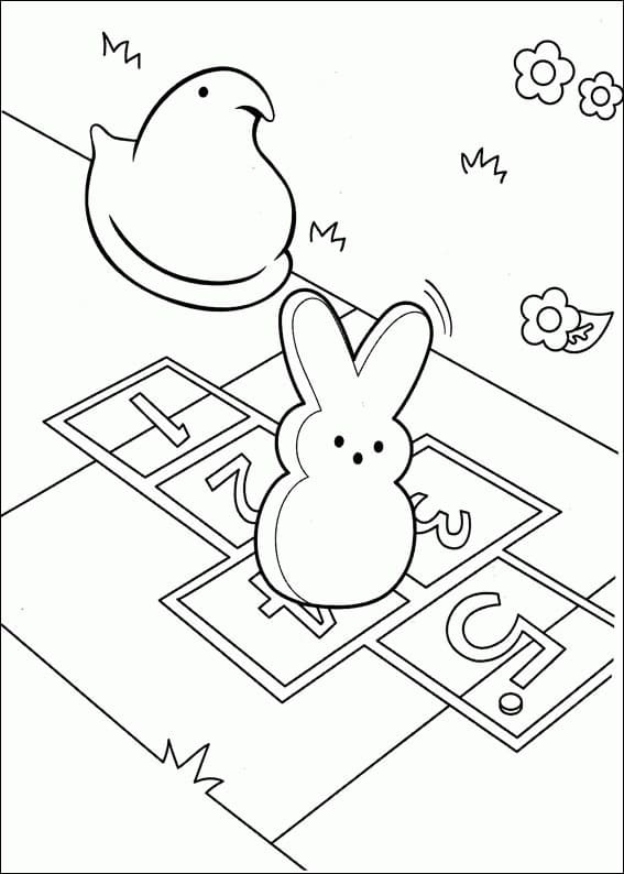 Marshmallow Peeps 12 Coloring Game Marshmallow Peeps 12