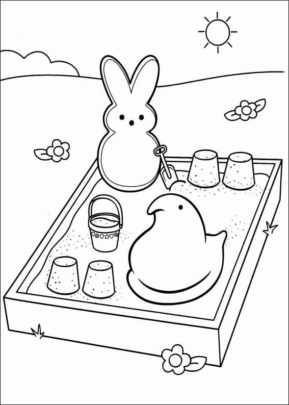 Marshmallow Peeps 13 Coloring Game Marshmallow Peeps 13