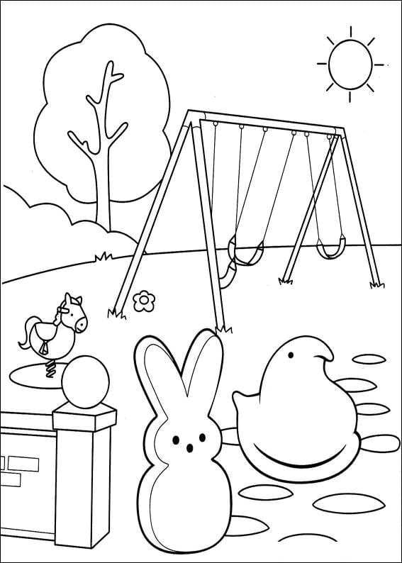 Marshmallow Peeps 14 Coloring Game Marshmallow Peeps 14
