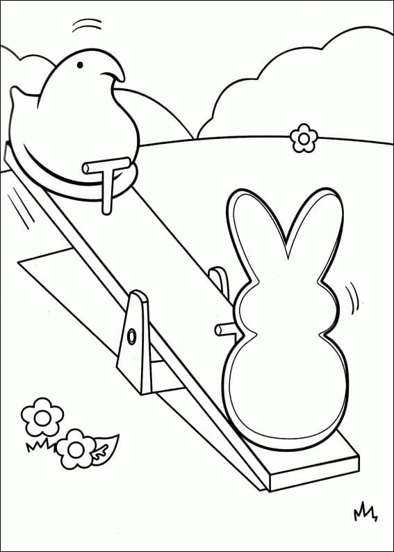 Marshmallow Peeps 16 Coloring Game Marshmallow Peeps 16