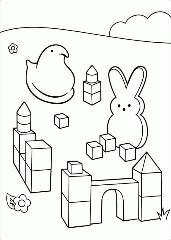 Marshmallow Peeps 17 Coloring Game Marshmallow Peeps 17