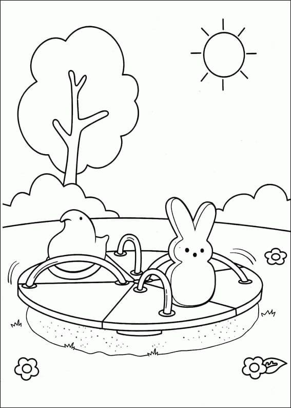 Marshmallow Peeps 18 Coloring Game Marshmallow Peeps 18