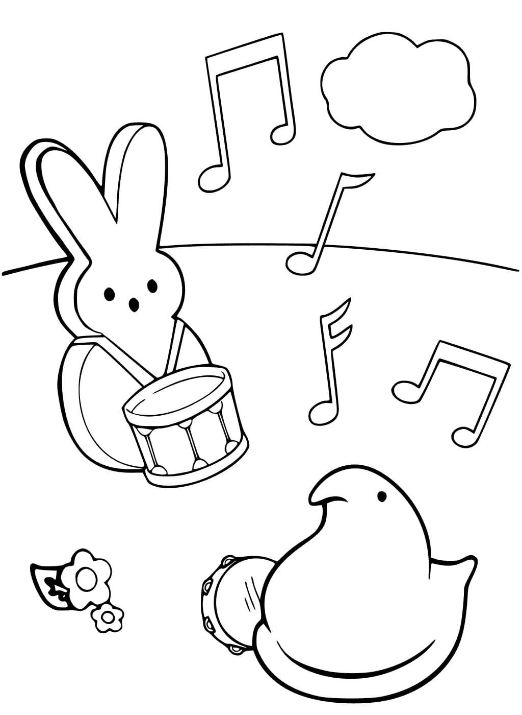 Marshmallow Peeps 21 Coloring Game Marshmallow Peeps 21