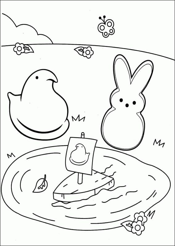 Marshmallow Peeps 22 Coloring Game Marshmallow Peeps 22