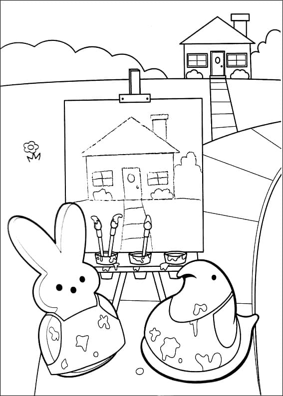 Marshmallow Peeps 23 Coloring Game Marshmallow Peeps 23