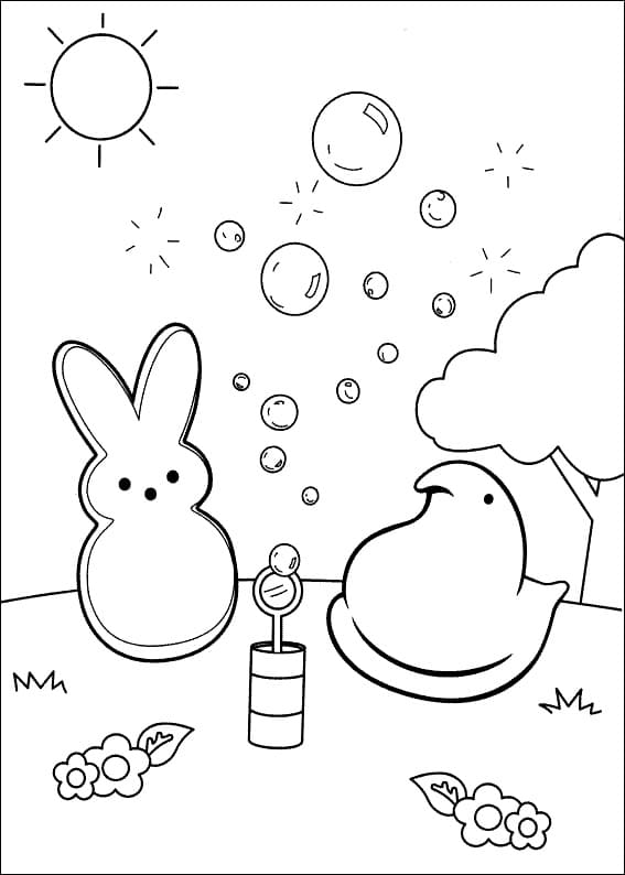 Marshmallow Peeps 27 Coloring Game Marshmallow Peeps 27