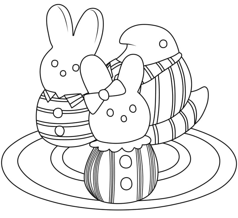 Marshmallow Peeps 3 Coloring Game Marshmallow Peeps 3
