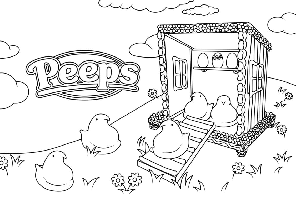 Marshmallow Peeps 30 Coloring Game Marshmallow Peeps 30
