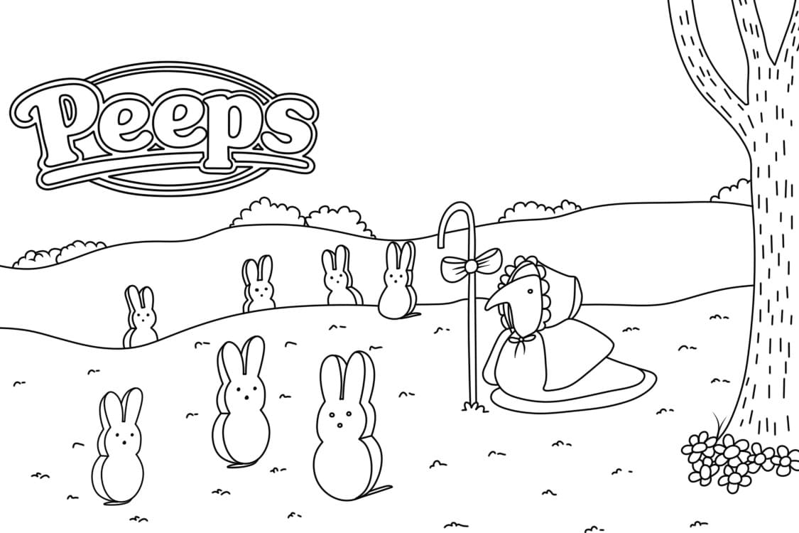 Marshmallow Peeps 35 Coloring Game Marshmallow Peeps 35