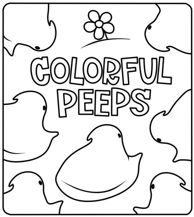 Marshmallow Peeps 6 Coloring Game Marshmallow Peeps 6