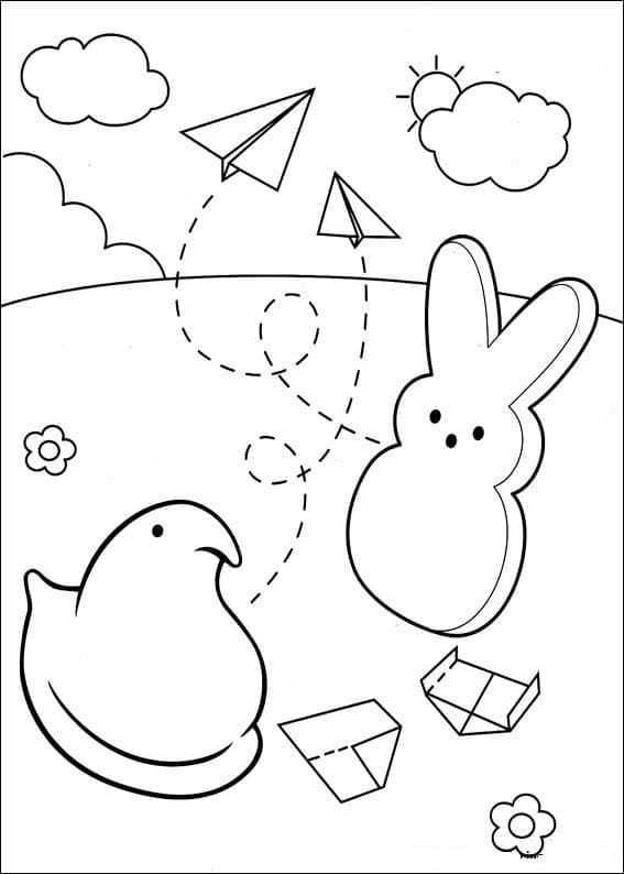 Marshmallow Peeps 8 Coloring Game Marshmallow Peeps 8