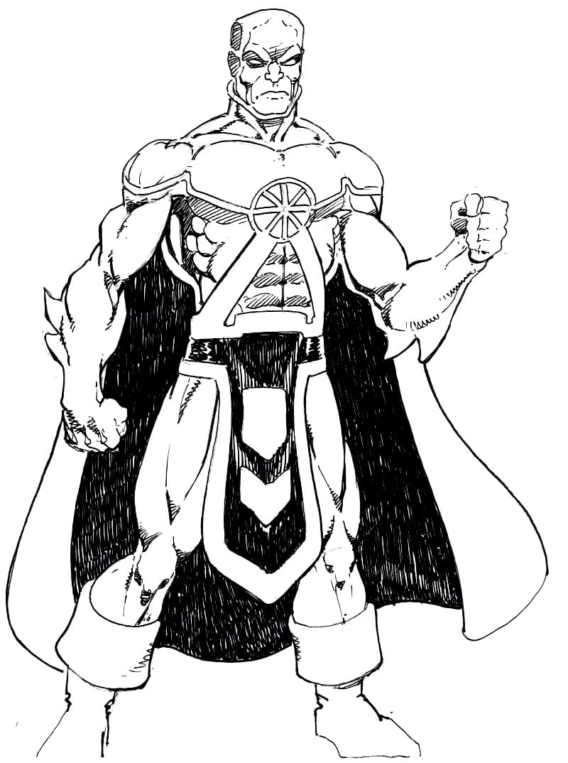 Martian Manhunter 7 Coloring Game Martian Manhunter 7