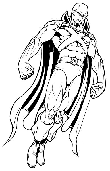 Martian Manhunter Powerful Coloring Game Martian Manhunter Powerful